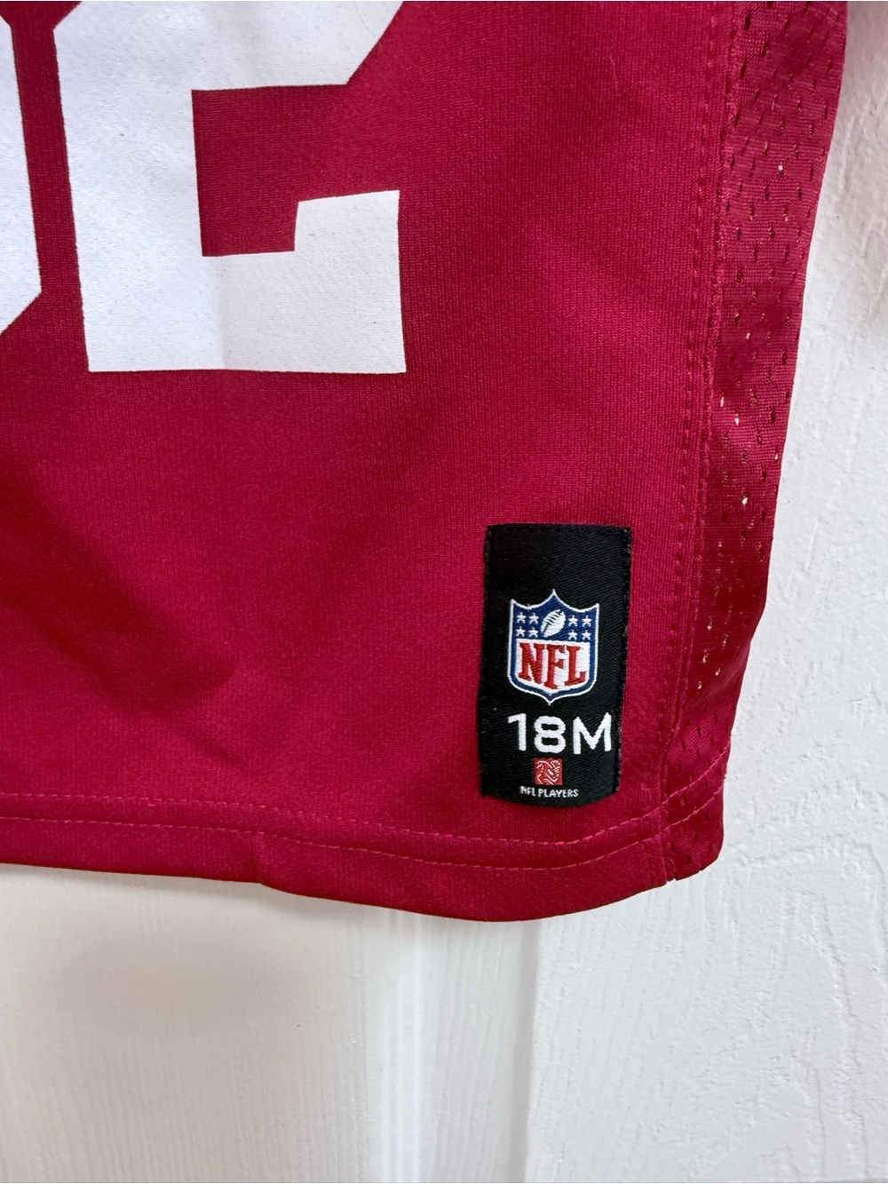 San Francisco 49ers Willis 52 Jersey in Red, Size 18 Months - Picture 3 of 4